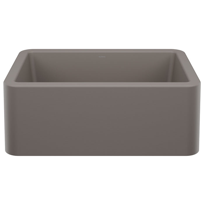 Blanco 443112 Ikon SILGRANIT 27" Single Bowl Apron-Front Farmhouse Sink - Volcano Gray