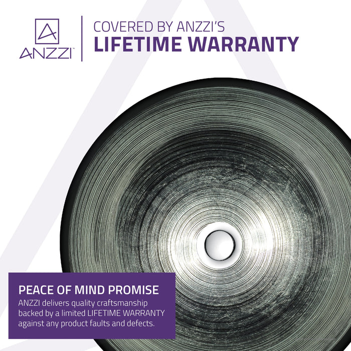 ANZZI LS-AZ8188 Tara Series Deco-Glass Vessel Sink in Precious Storm