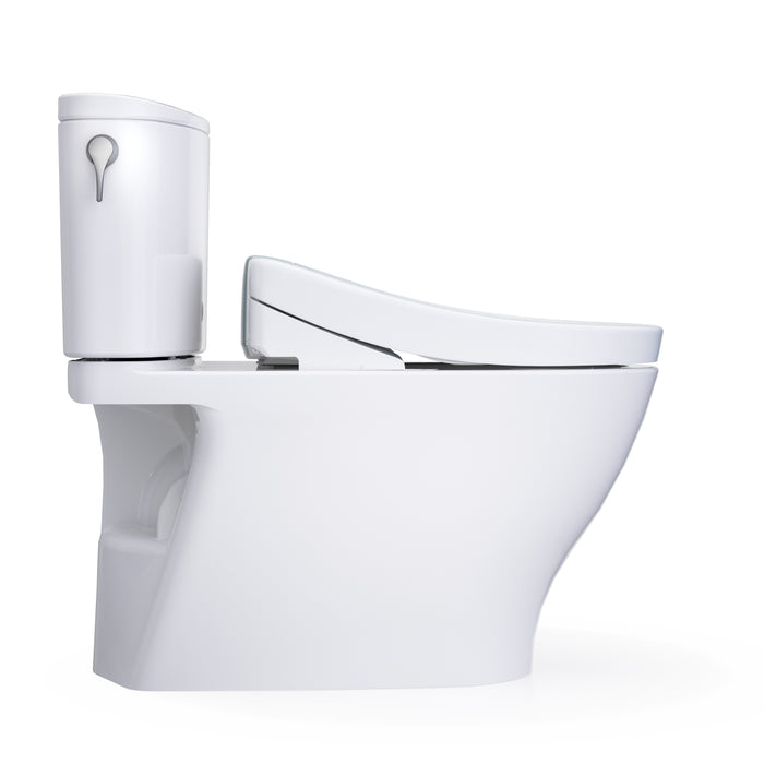 TOTO MW4423446CUFG#01 Washlet+ Nexus 1G Elongated 1.0 GPF Universal Height Toilet with S5 Bidet Seat, Cotton White