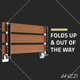 ANZZI AC-AZ202 Bohemian 18.7" Teak Wall Mounted Folding Shower Seat