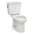 TOTO Drake Transitional Two-Piece Round 1.28 GPF Universal Height Tornado Flush Toilet with CeFiONtect, Colonial White - CST785CEFG#11