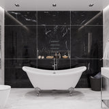 ANZZI FT-AZ132CH Falco 5.8 ft. Acrylic Freestanding Soaking Bathtub in Glossy White with Polished Chrome Feet