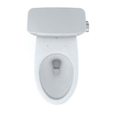 TOTO CST776CEFRG#01 Drake Two-Piece Elongated Universal Height Toilet with Right-Hand Trip Lever, Cotton White