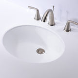 ANZZI LS-AZ110 Rhodes Series 17" Ceramic Undermount Sink Basin in White