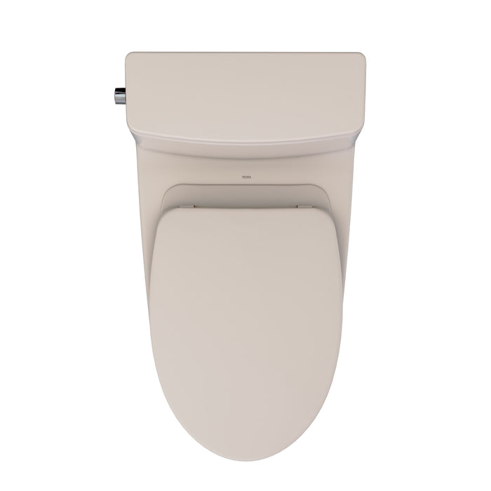 TOTO MS672124CEFG#03 Redington One-Piece Elongated 1.28 GPF Universal Height Toilet with Seat, Bone Finish