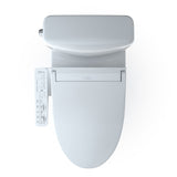 TOTO MW4363074CEMFGN#01 Aquia IV Cube Two-Piece Elongated Dual Flush Toilet with C2 Bidet Seat