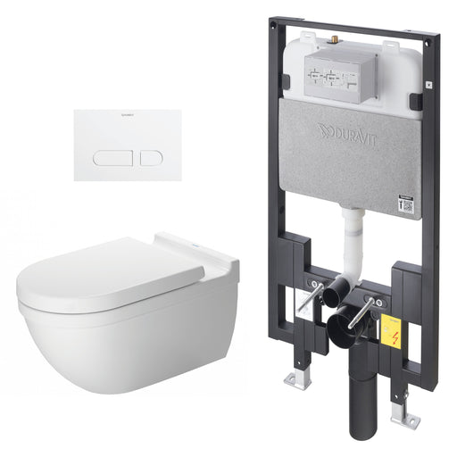 Duravit WD7022000090 Starck 3 Wall Mounted Toilet White