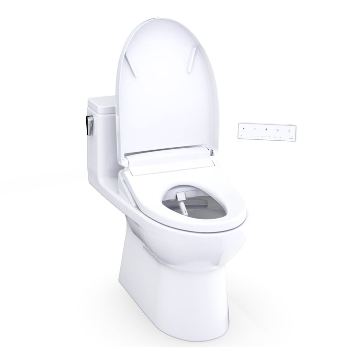 TOTO MW6723446CEFG#01 Redington WASHLET+ S5 One-Piece Elongated 1.28 GPF Universal Height Toilet
