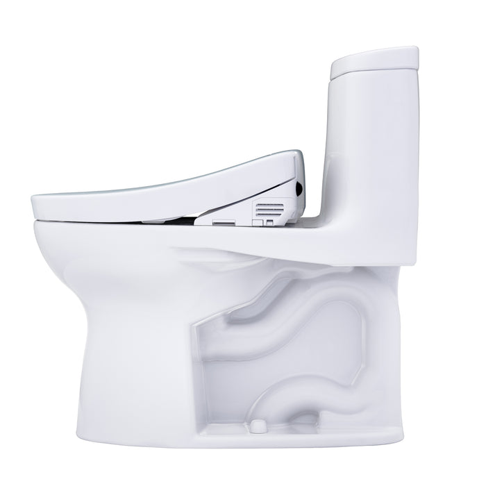 TOTO MW6043446CUFG#01 UltraMax II 1G One-Piece Elongated 1.0 GPF Universal Height Toilet with Washlet+ S5 Bidet Seat