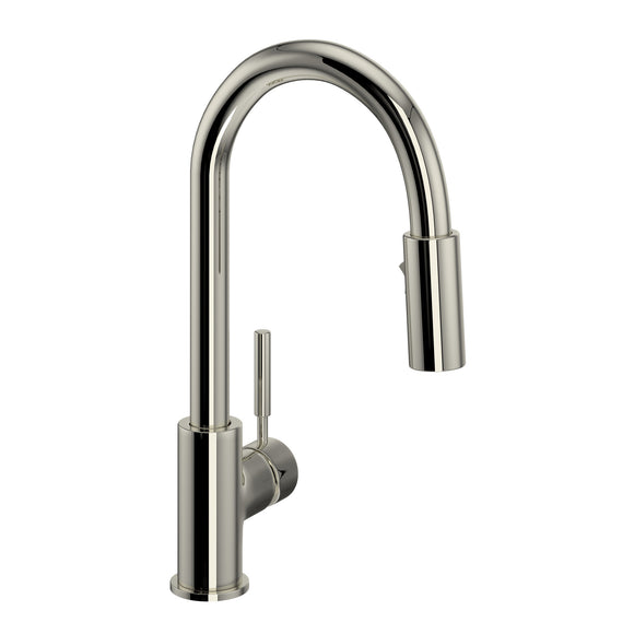 House of Rohl R7519PN Lux Side Handle Bar and Food Prep Stainless Steel Pulldown Faucet