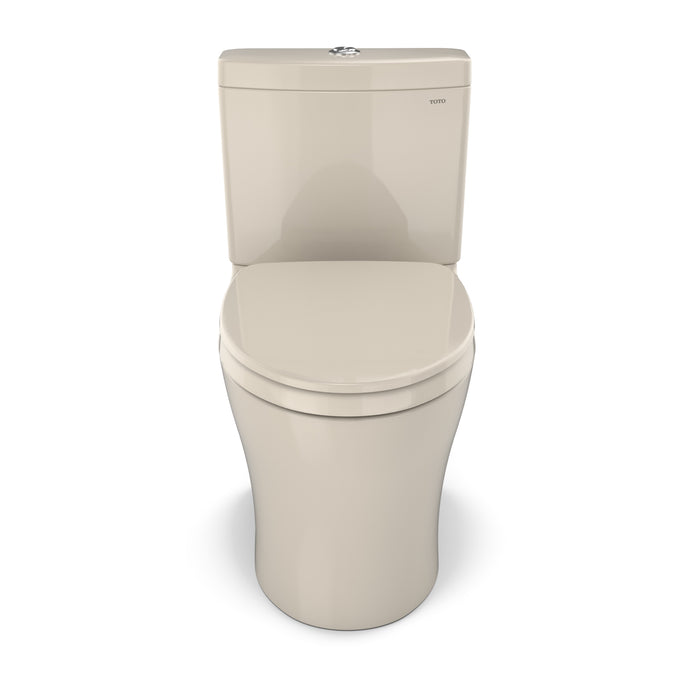 TOTO MS446124CEMFGN#03 Aquia IV Two-Piece Dual Flush Toilet, WASHLET+ Ready, Bone Finish