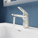 ANZZI L-AZ903BN Single Handle Single Hole Bathroom Faucet With Pop-up Drain in Brushed Nickel