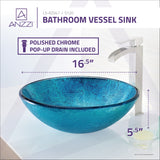 ANZZI LS-AZ047 Accent Series Deco-Glass Vessel Sink in Blue Ice