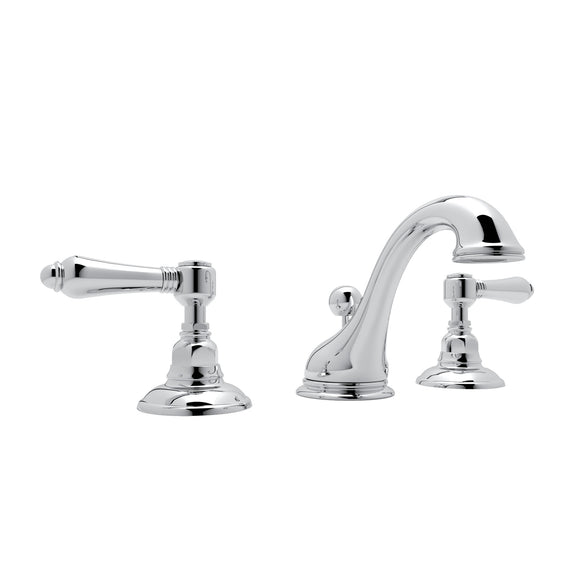 House of Rohl A1408LMAPC-2 Viaggio C-Spout Widespread Bathroom Faucet