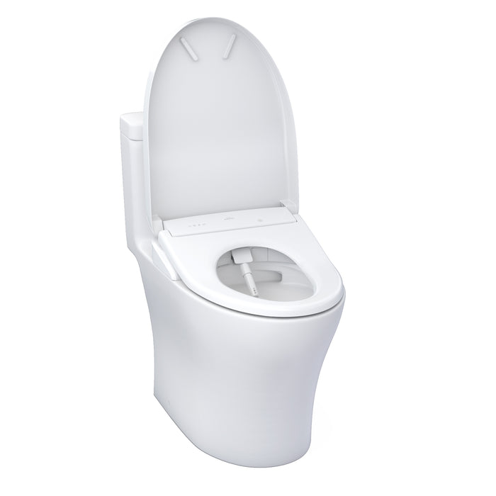 TOTO MW6464736CEMFGN#01 WASHLET+ Aquia IV One-Piece Dual Flush Toilet with S7A Bidet Seat