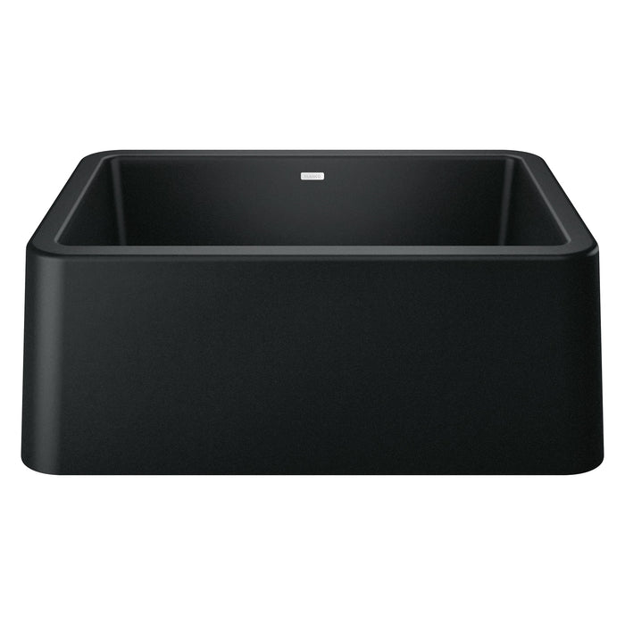 Blanco 402531 Ikon SILGRANIT 27" Single Bowl Apron-Front Farmhouse Sink - Coal Black