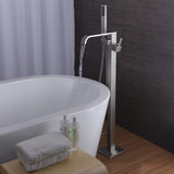 ANZZI FS-AZ0044BN Angel 2-Handle Claw Foot Tub Faucet with Hand Shower in Brushed Nickel