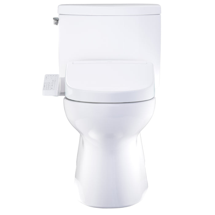 TOTO MW4743346CUFG#01 Vespin II 1G Elongated 1.0 GPF Universal Height Toilet with Washlet+ S2 Bidet Seat