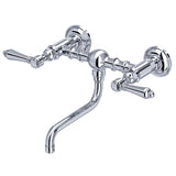 House of Rohl A1405/44LMAPC-2 Acqui Wall Mount Bridge Bathroom Faucet