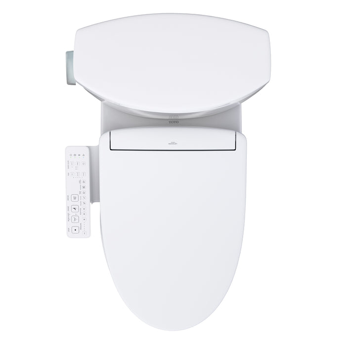 TOTO MW4543346CUFG#01 Drake II 1G Elongated 1.0 GPF Universal Height Toilet with Washlet+ S2 Bidet Seat