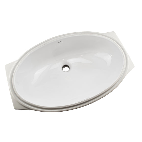 TOTO 24" Oval Undermount Bathroom Sink with CEFIONTECT, Cotton White - LT1506G#01