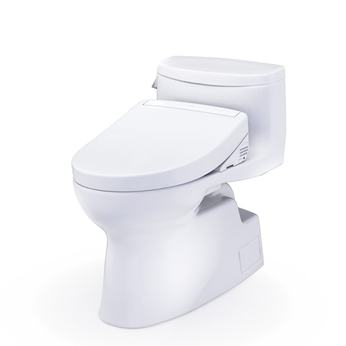 TOTO MW6443446CEFG#01 Carolina II One-Piece Elongated Universal Height Toilet with Washlet+ S5 Bidet Seat