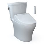 TOTO MW4483084CEMFGN#01 WASHLET+ Aquia IV Arc Two-Piece Elongated Dual Flush Toilet with C5 Bidet Seat