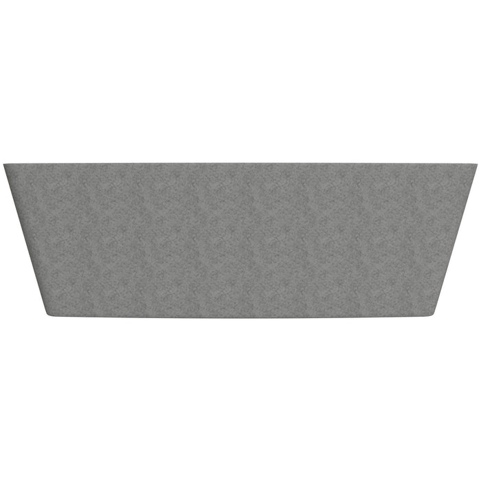 ALFI Brand ABCO71TUB 71" Solid Concrete Rectangular Freestanding Bathtub