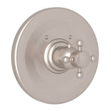 House of Rohl A4914XMSTN Thermostatic Trim Plate without Volume Control