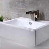 ANZZI LS-AZ130 Vitruvius Series Ceramic Vessel Sink in White