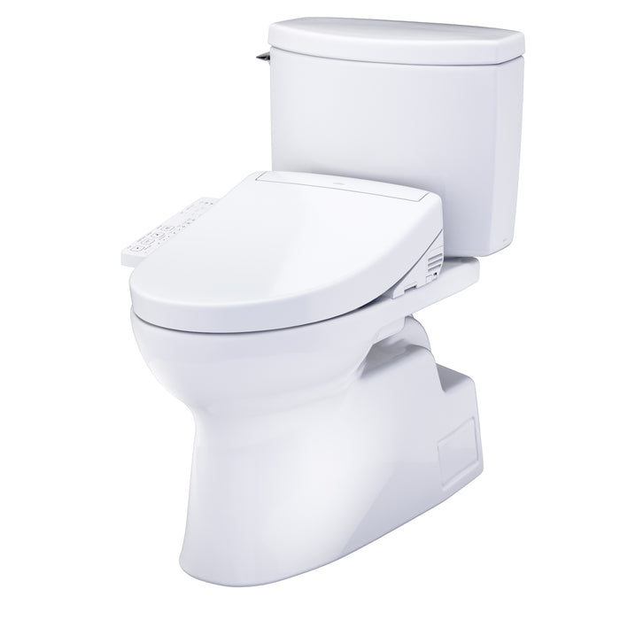 TOTO MW4743346CUFG#01 Vespin II 1G Elongated 1.0 GPF Universal Height Toilet with Washlet+ S2 Bidet Seat