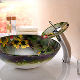 ANZZI LS-AZ8216 Panye Series Vessel Sink in Hand Painted Mural