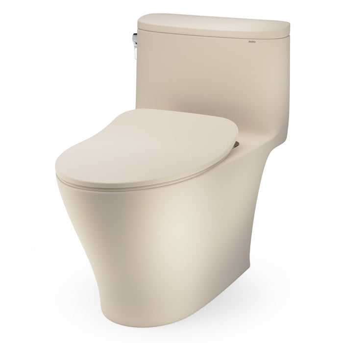 TOTO MS642234CEFG#MBE Nexus One-Piece Elongated Toilet with a Slim SoftClose Seat, Matte Beige