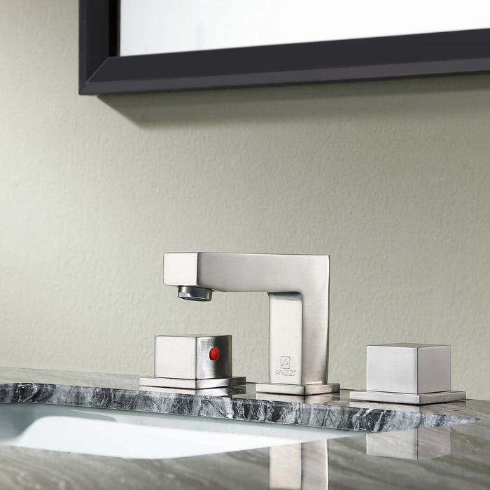 ANZZI L-AZ188BN Bonette 8" Widespread 2-Handle Bathroom Faucet in Brushed Nickel