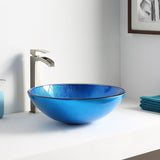 ANZZI LS-AZ8087 Crow Series Vessel Sink in Lustrous Blue