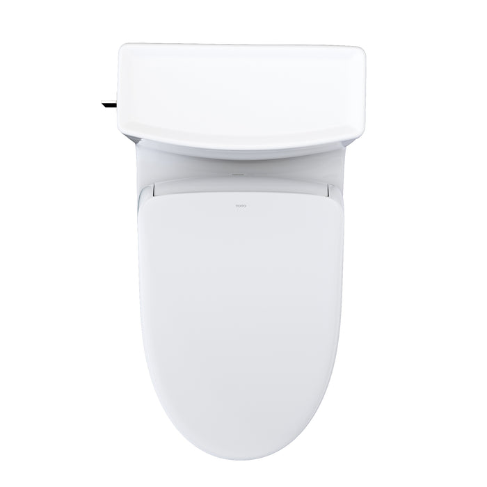 TOTO MW6244736CEFG#01 WASHLET+ Legato One-Piece Toilet and WASHLET S7A Bidet Seat, Cotton White