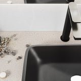 ANZZI LS-AZ911MB Innovio Rectangle Glass Vessel Bathroom Sink with Matte Black Finish