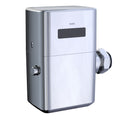 TOTO ECOPOWER touchless 1.0 GPF toilet flushometer valve in Polished Chrome finish with reclaimed water and ADA-compliant height.