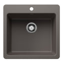 Blanco 443232 Liven SILGRANIT 21" Single Bowl Dual Mount Kitchen Sink - Volcano Gray