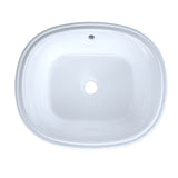 TOTO LT483G#01 Maris Oval Undermount Bathroom Sink with CEFIONTECT, Cotton White