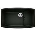 Blanco 442936 Performa Cascade SILGRANIT 32" Single Bowl Undermount Kitchen Sink with Colander - Coal Black