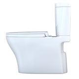 TOTO MS448124CEMFGN#01 Aquia IV Arc Two-Piece Elongated Dual Flush Universal Height Toilet - Cotton White