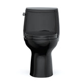 TOTO MS604124CEF#51 UltraMax II One-Piece Elongated Universal Height Toilet with SoftClose Seat, Ebony