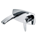 Voce Series Single-Handle Wall Mount Bathroom Faucet in Polished Chrome