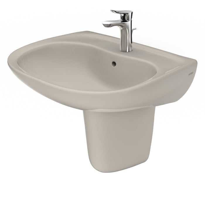 TOTO LHT242G#03 Prominence Oval Wall-Mount Bathroom Sink Shroud for Single Hole Faucets, Bone