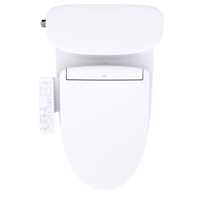 TOTO MW6863346CUFG#01 Aurora 1G WASHLET+ S2 One-Piece Elongated 1.0 GPF Universal Height Toilet