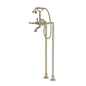 House of Rohl AKIT1401NLMSTN Exposed Floor Mount Tub Filler with Handshower