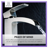 ANZZI L-AZ097BN Key Series Single Hole Single-Handle Vessel Bathroom Faucet in Brushed Nickel