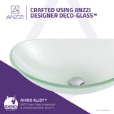 ANZZI LS-AZ8128 Craft Series Deco-Glass Vessel Sink in Lustrous Frosted