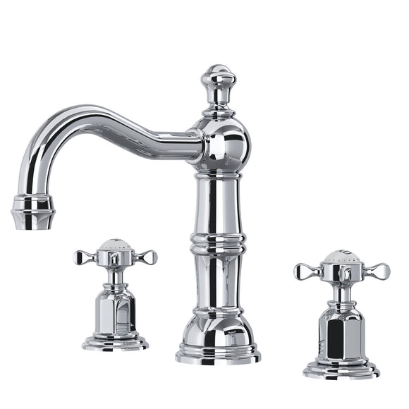 Rohl U.3721X-APC-2 Perrin and Rowe Edwardian Column Spout Widespread Bathroom Faucet